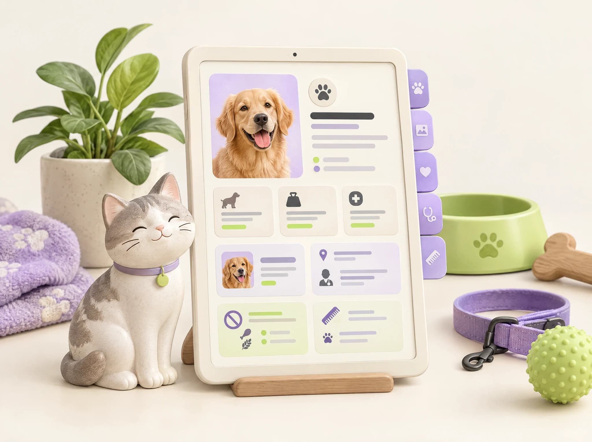 Concept illustration: Digital Pet Profiles