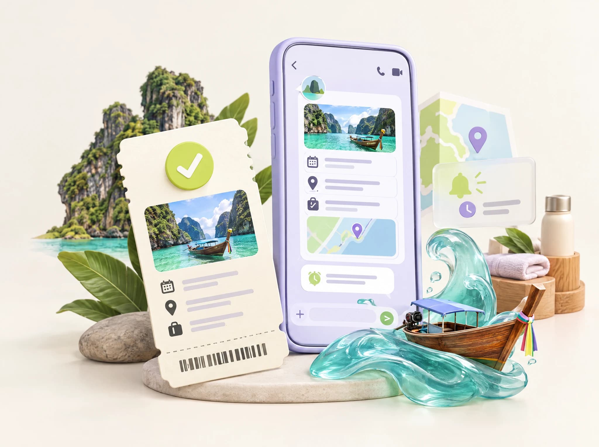 Concept illustration: automated booking confirmations for tour operators