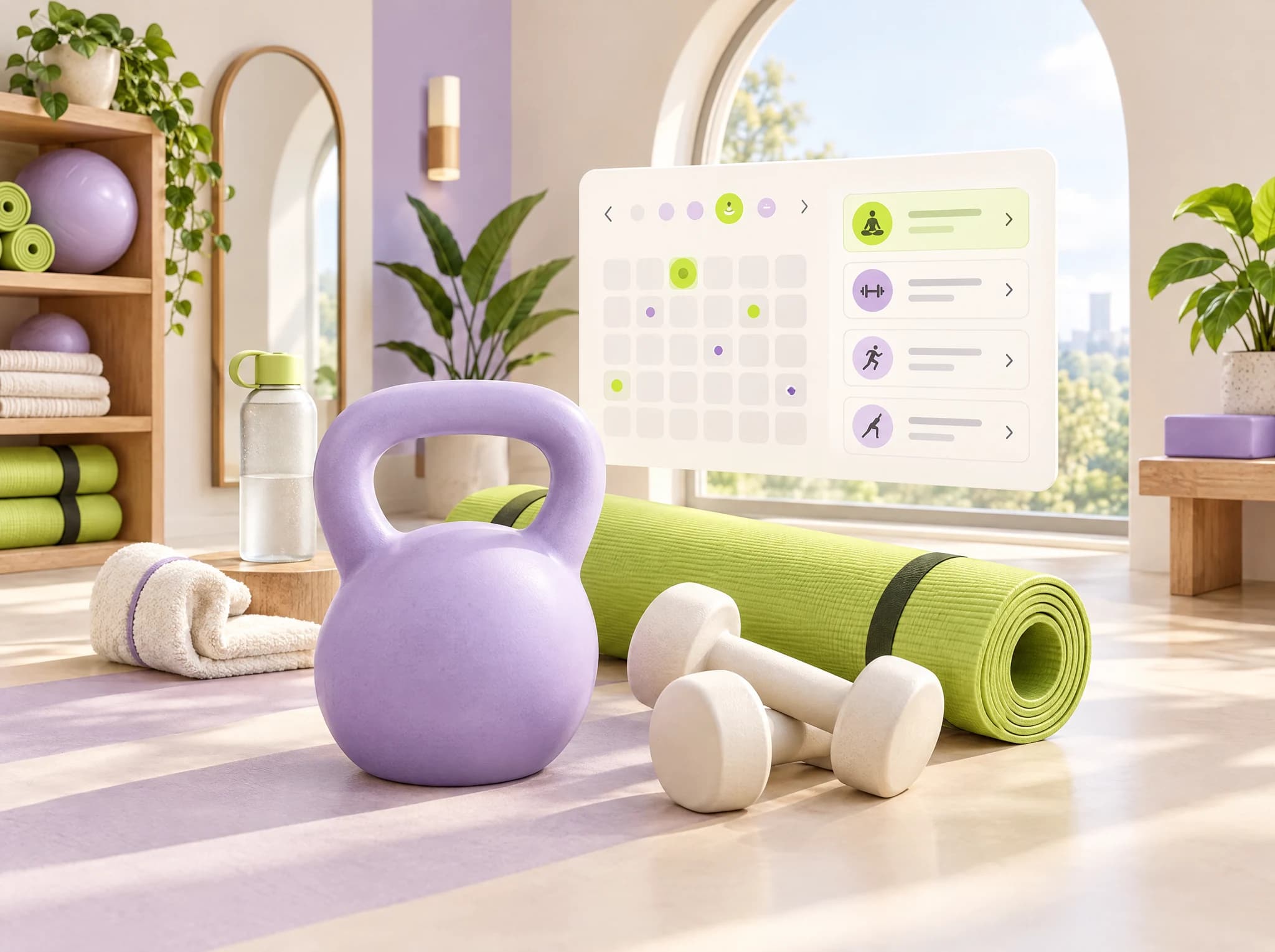 Concept illustration: Personal Trainer Website