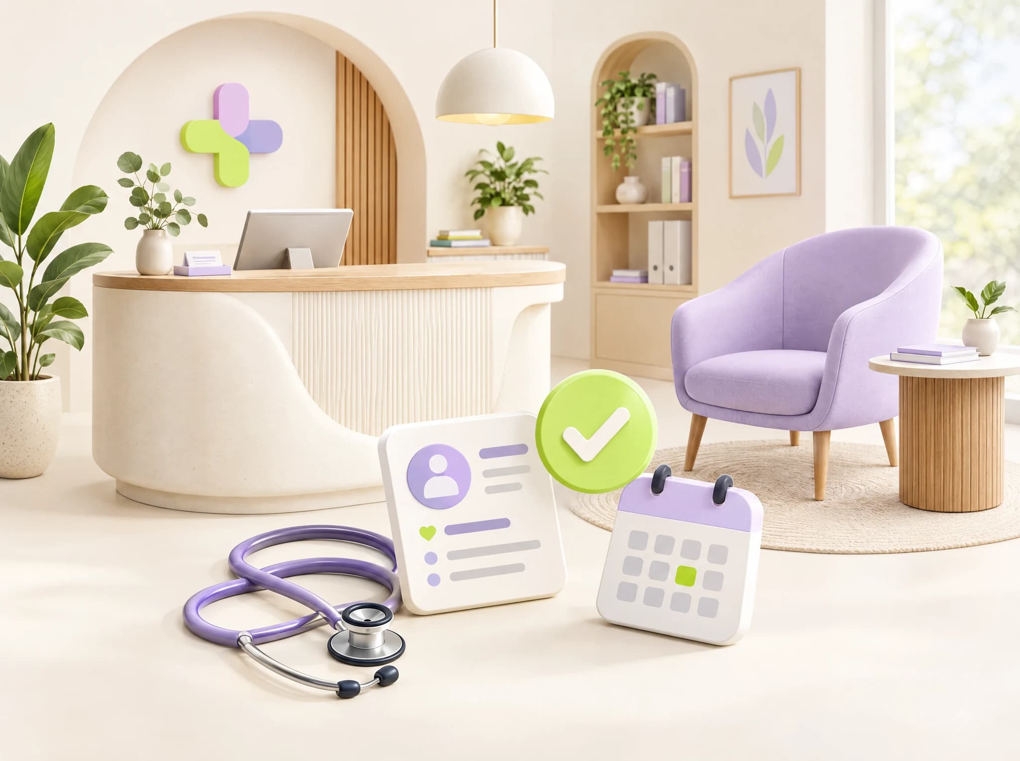 Concept illustration: Clinic Dashboard Software