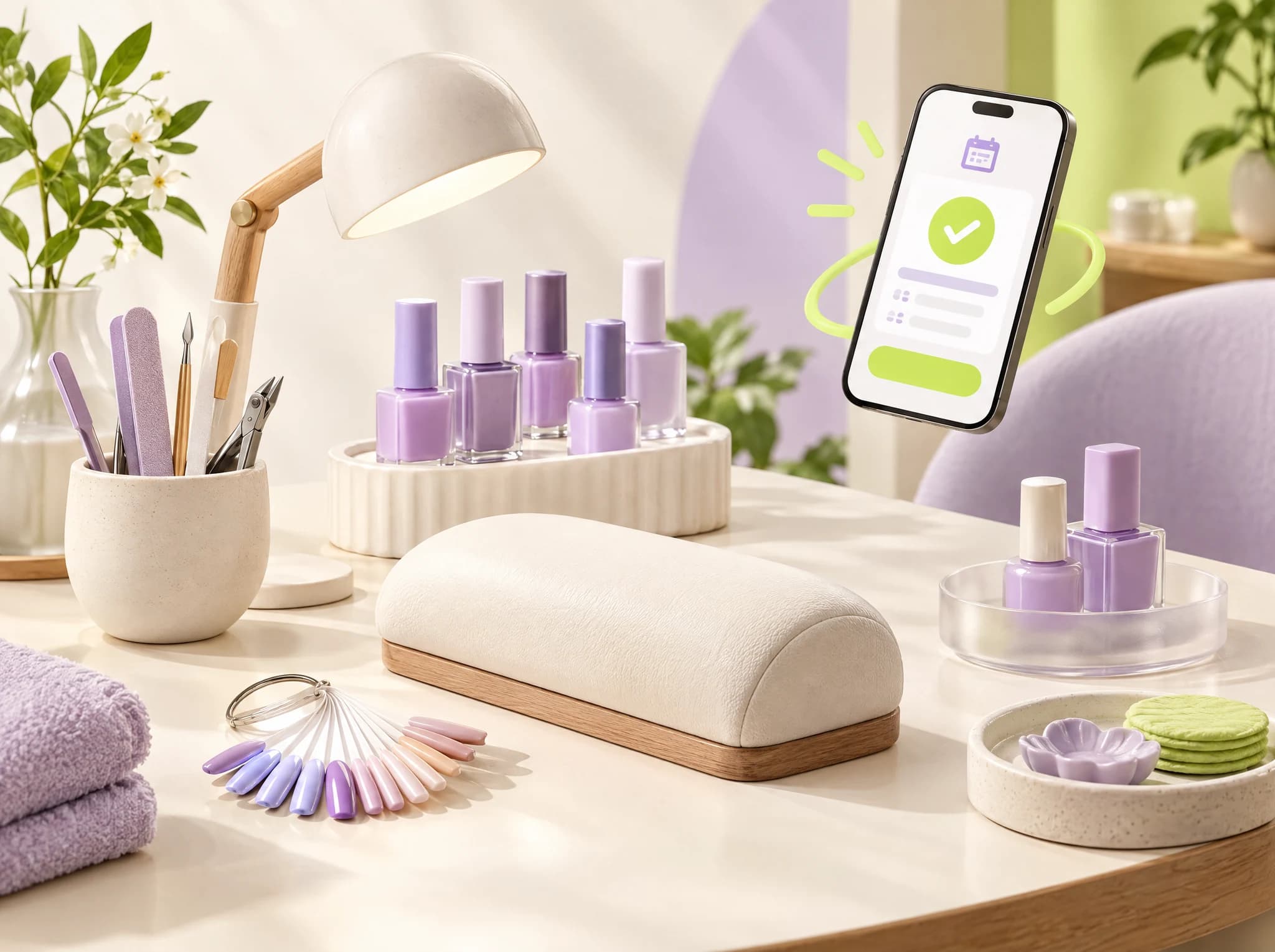 Concept illustration: Nail Salon Website