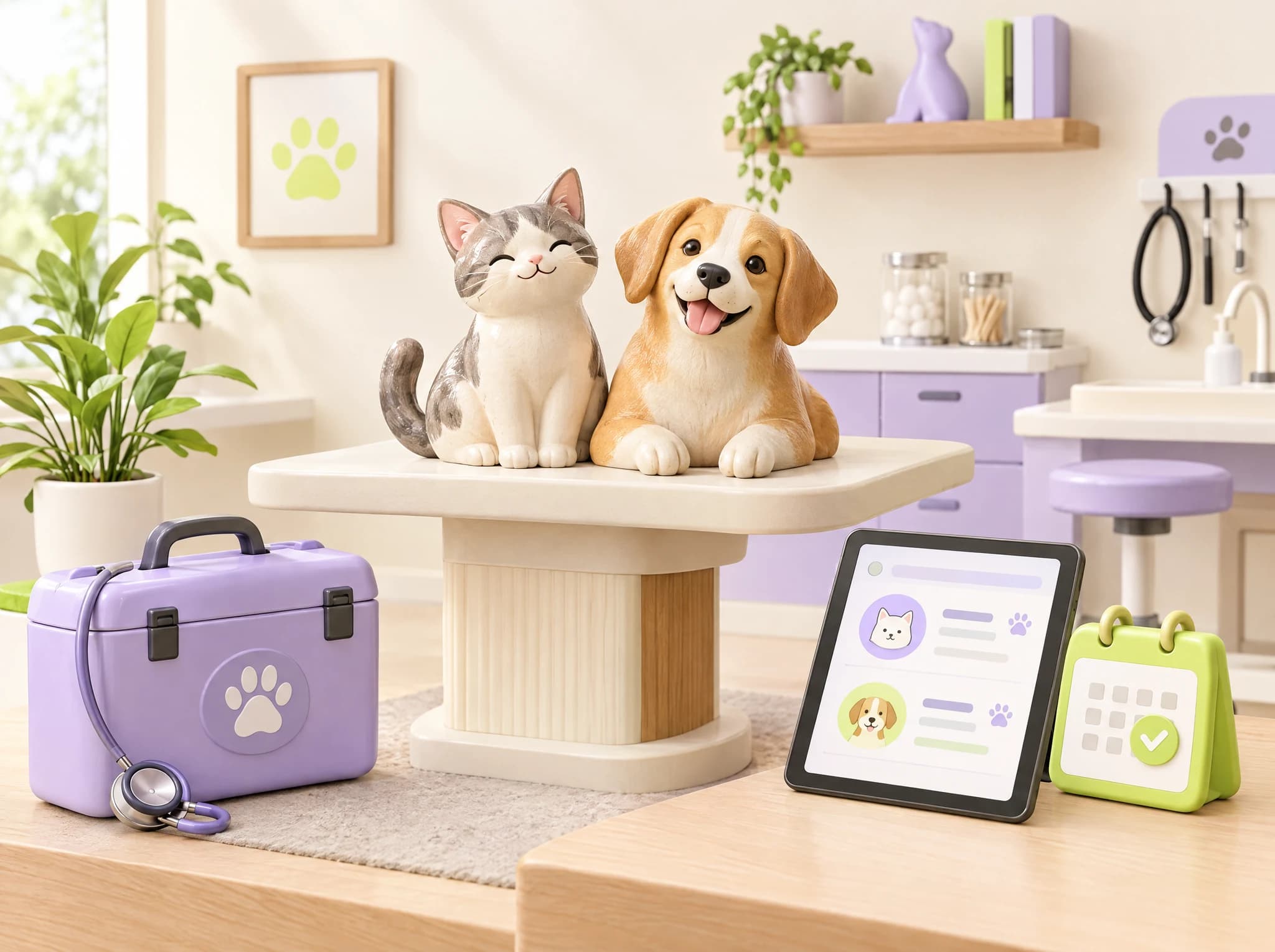 Concept illustration: Veterinary Clinic Website