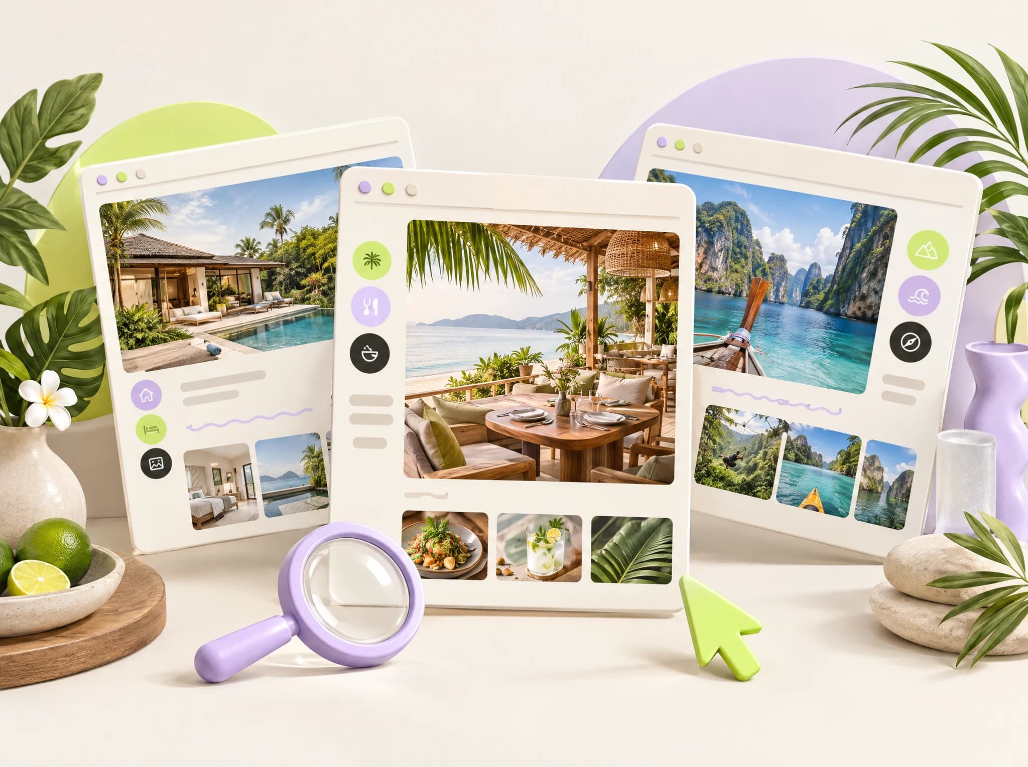 Concept illustration of website designs ready to explore