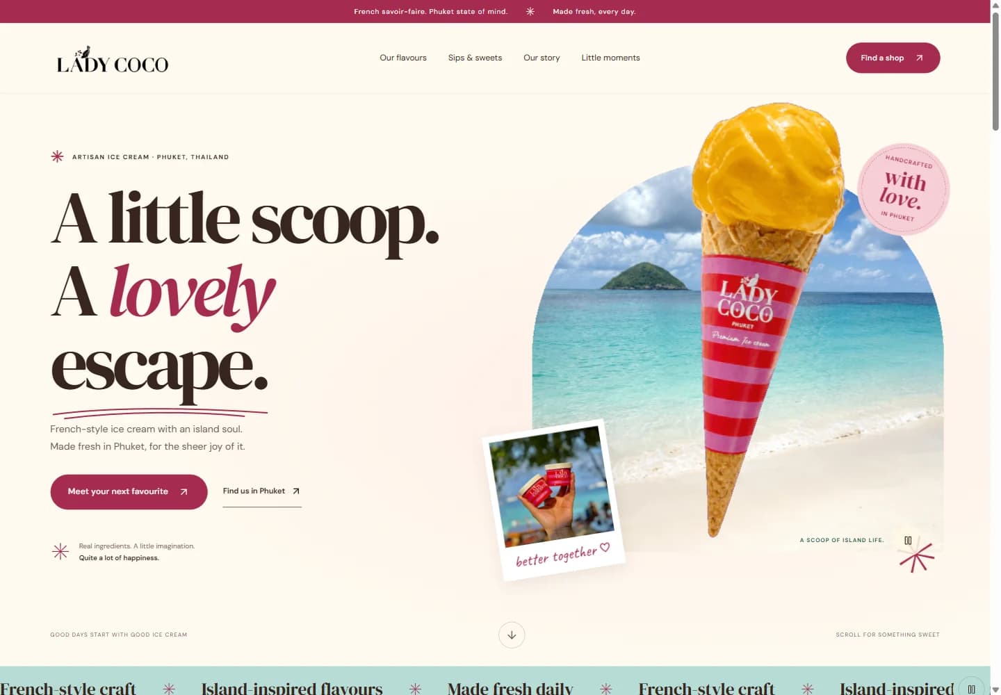 Lady Coco website preview